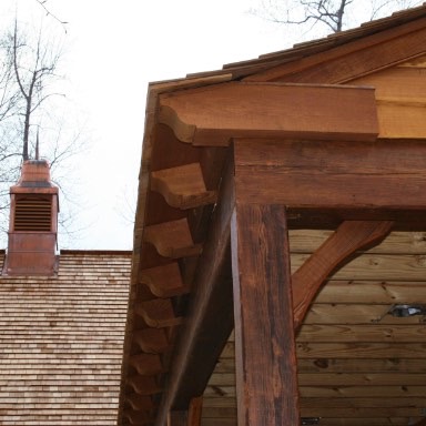 Porch and Roof Vent Details - E.T. Moore Custom Home