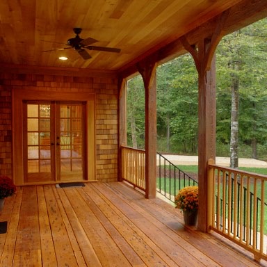 Custom Porch - E.T. Moore Custom Home