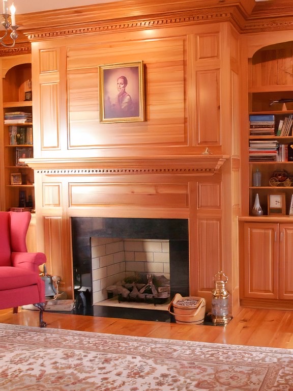 Custom Heart Pine Living Room Gloucester, Virginia