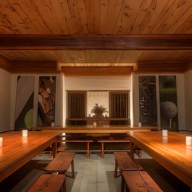 The New Kent Winery in New Kent County, Virginia is built from reclaimed material, including heart pine timber, pre-Civil War, third-generation bricks, wood frame, and other reclaimed fine woods throughout. Master craftsmen from E.T. Moore was employed to make this building a showpiece to last for centuries. The ceiling above is made from Reclaimed Eastern Spruce - E.T. Moore Custom Home