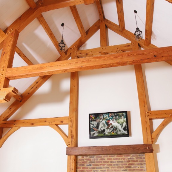 New Kent Winery sales center using reclaimed beams