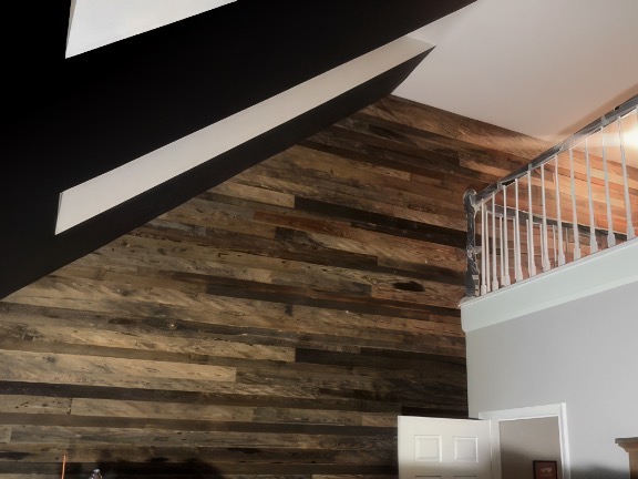 Original finish wall paneling