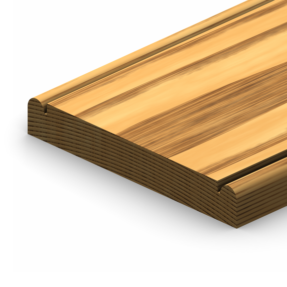 ETM-801 5 1/2” Double Beaded Chair Rail Moulding Profile