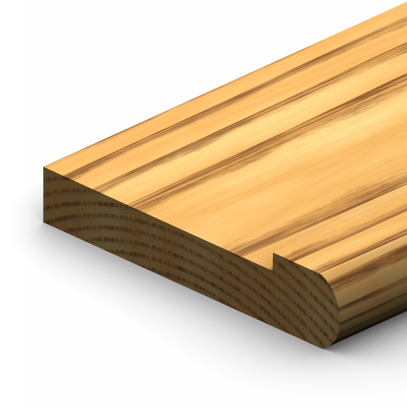 ETM-1103 5 1/2” Landing Tread Moulding Profile