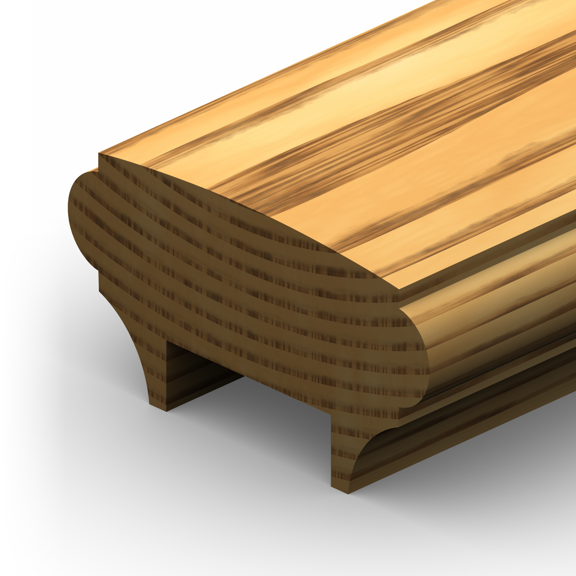 ETM-1006 Flat Hand Rail Moulding Profile
