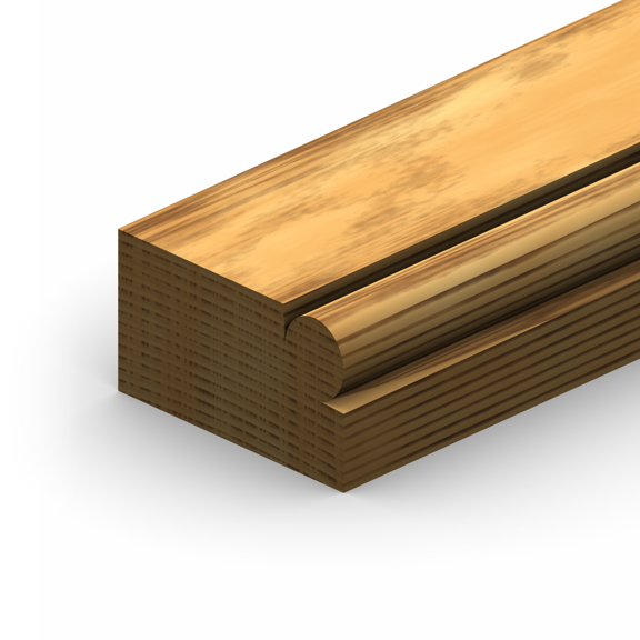ETM-205 1/2” Radius Corner Mold Moulding Profile