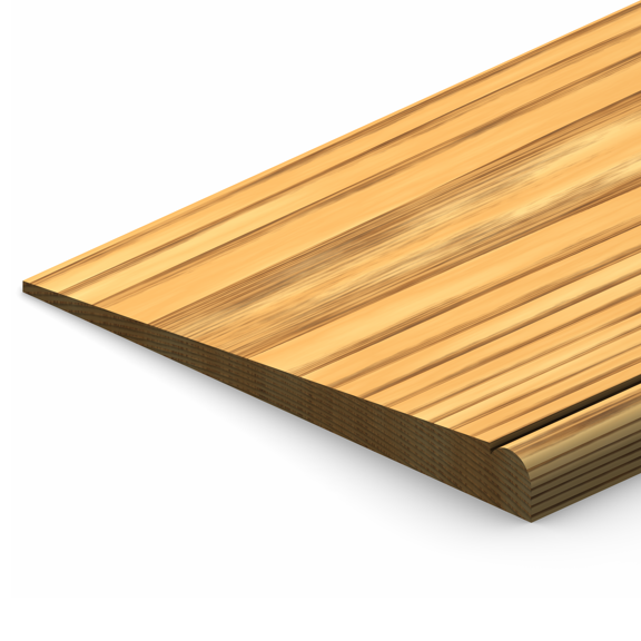 ETM-206 1/2” Radius Single Beaded Siding Moulding Profile