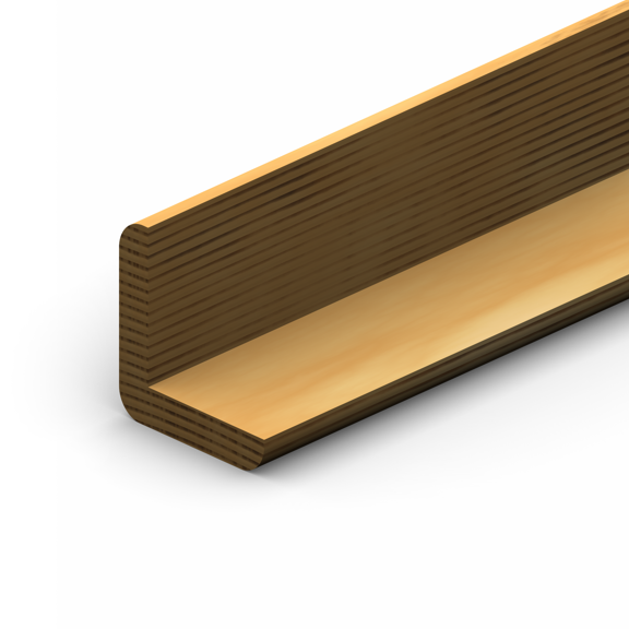 ETM-902 1 1/4” Outside Corner Moulding Profile