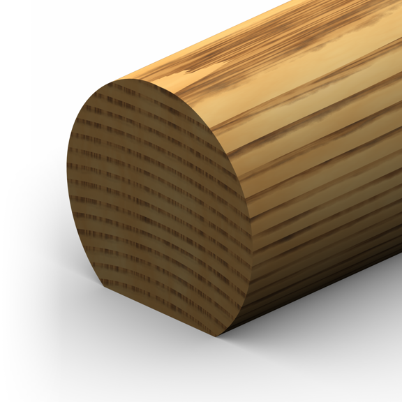 ETM-1008 Round Hand Rail Moulding Profile