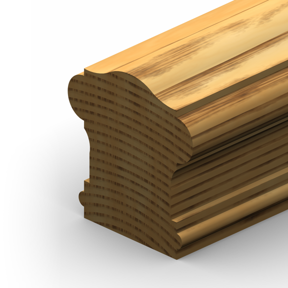 ETM-1003 Standard Colonial Hand Rail Moulding Profile