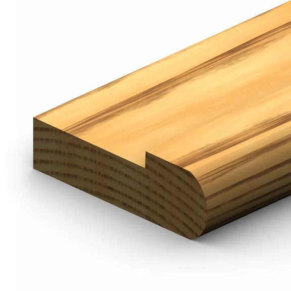 ETM-1102 3 1/2” Landing Tread Moulding Profile