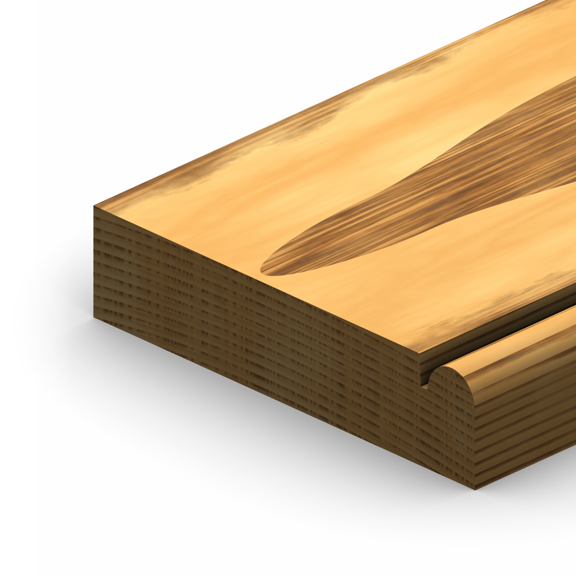 ETM-301 3 1/2 ” Single Beaded Base Moulding Profile