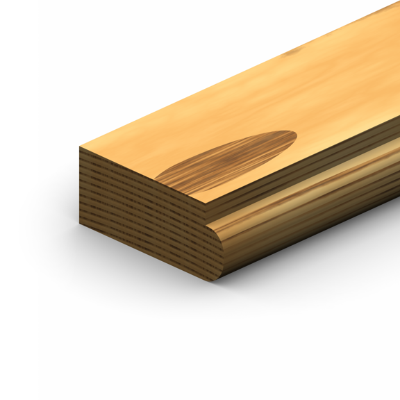 ETM-806 Two Piece Chair Rail Top Moulding Profile