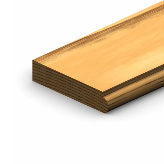 ETM-810 Two Piece Chair Rail Top Moulding Profile