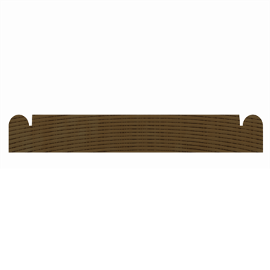 ETM-801 5 1/2” Double Beaded Chair Rail Moulding Profile