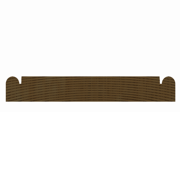ETM-801 5 1/2” Double Beaded Chair Rail Moulding Profile