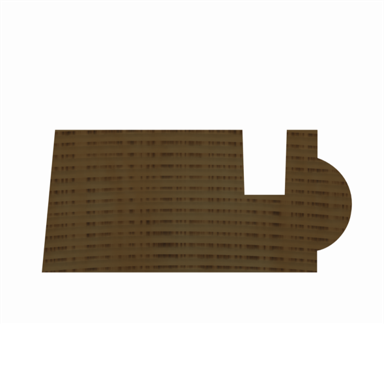 ETM-808 Two Piece Chair Rail Top Moulding Profile