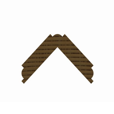 ETM-901 1 1/8” Outside Corner Moulding Profile